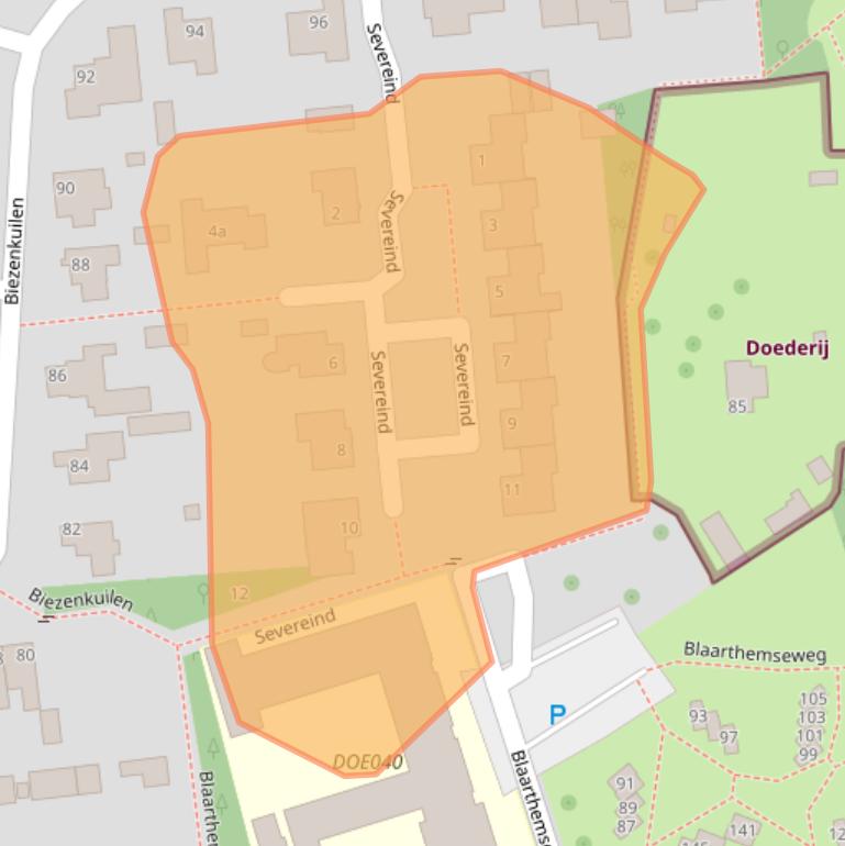 Kaart van postcodegebied 5502PW.