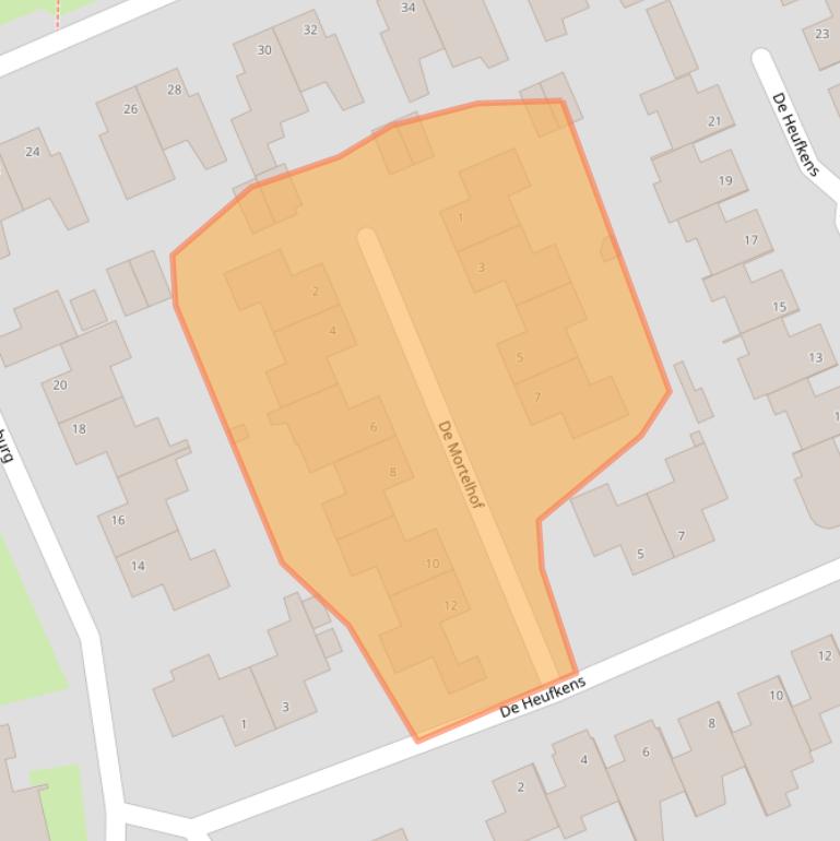 Kaart van postcodegebied 5502RG.