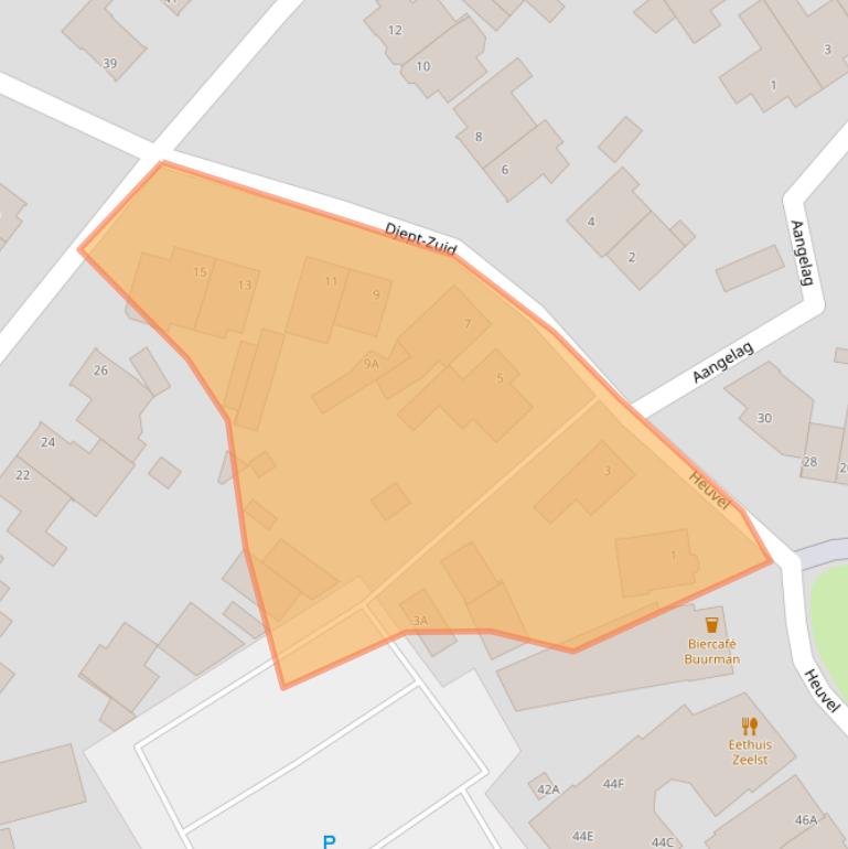 Kaart van postcodegebied 5502RN.