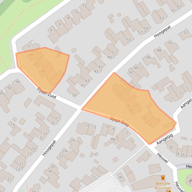 Kaart van postcodegebied 5502RP.