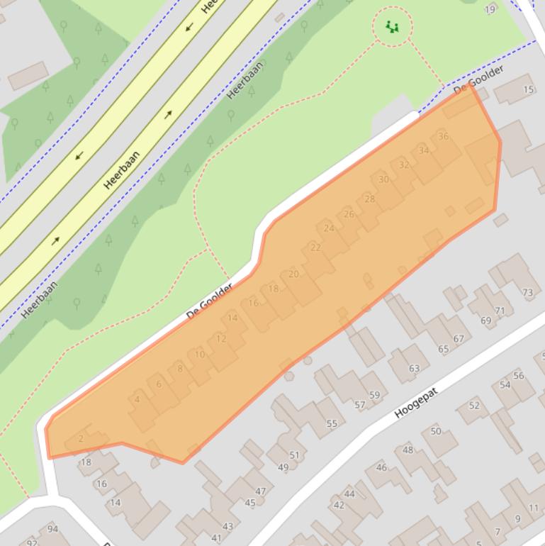 Kaart van postcodegebied 5502RS.