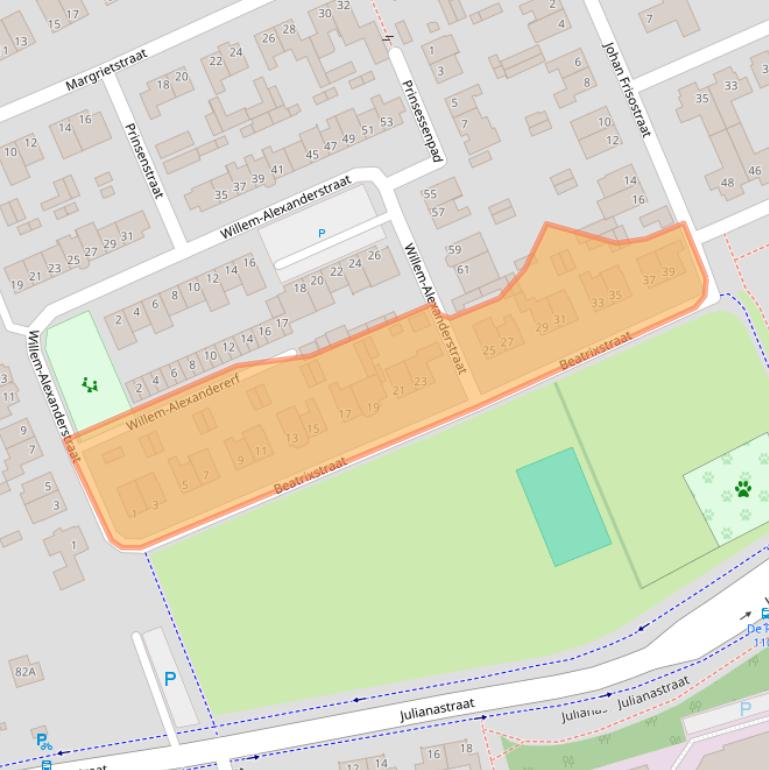 Kaart van postcodegebied 5502VD.