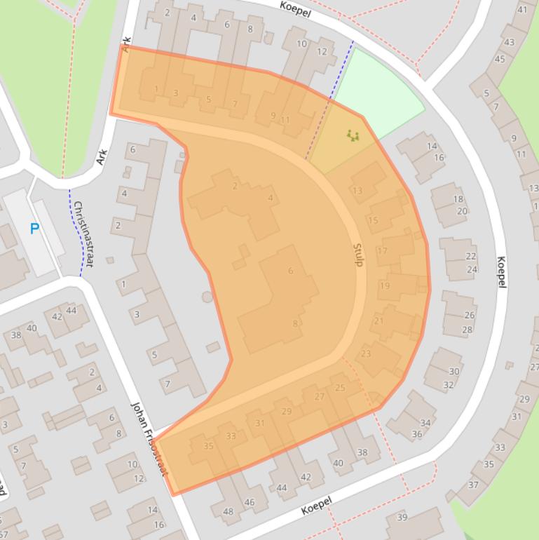 Kaart van postcodegebied 5502VM.