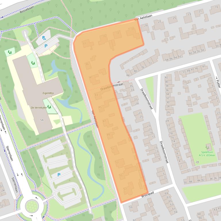 Kaart van postcodegebied 5503BB.