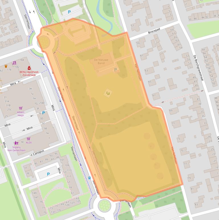 Kaart van postcodegebied 5503BD.
