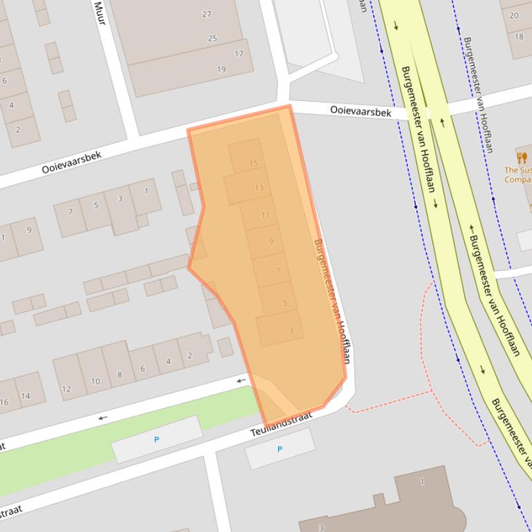 Kaart van postcodegebied 5503BH.