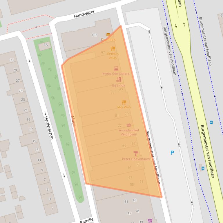 Kaart van postcodegebied 5503BK.