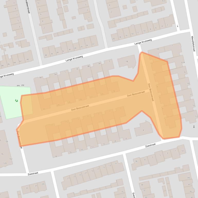 Kaart van postcodegebied 5503BS.