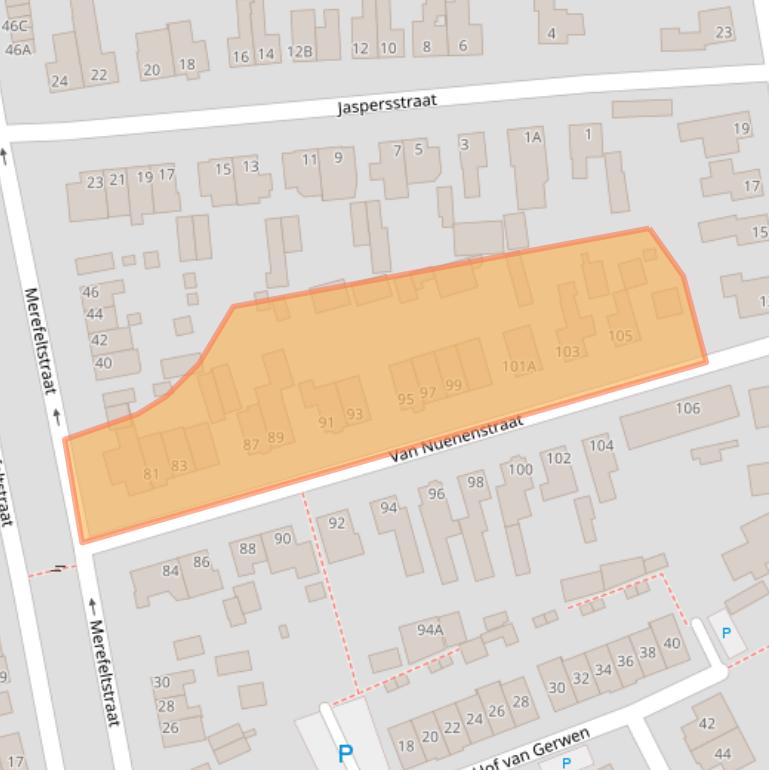Kaart van postcodegebied 5503CK.