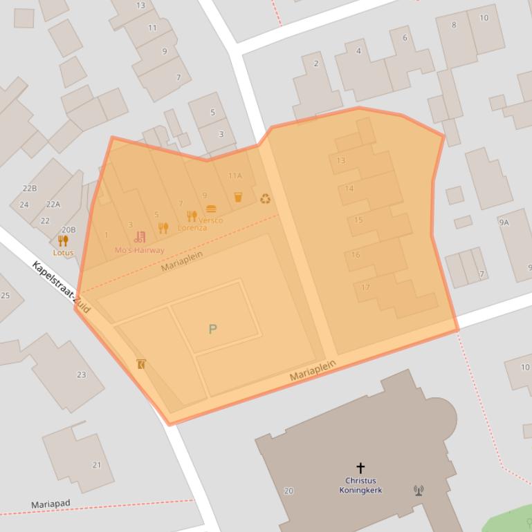 Kaart van postcodegebied 5503DA.