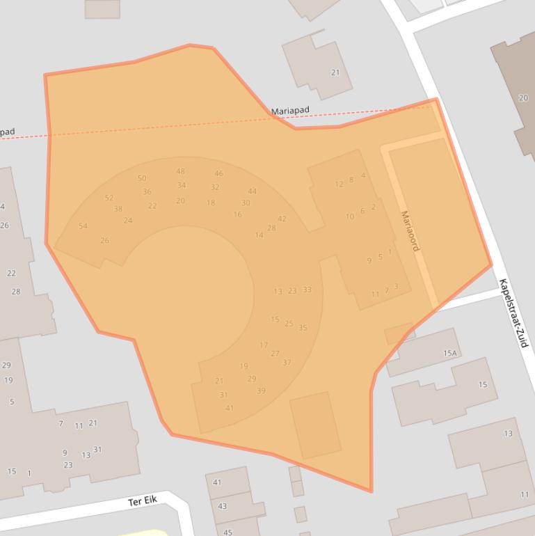 Kaart van postcodegebied 5503DD.