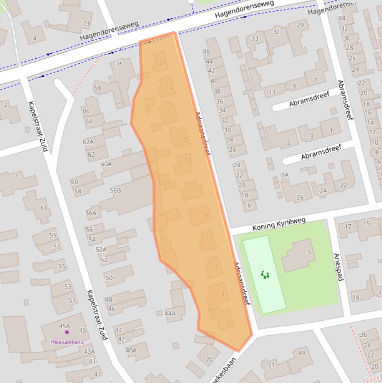Kaart van postcodegebied 5503EA.