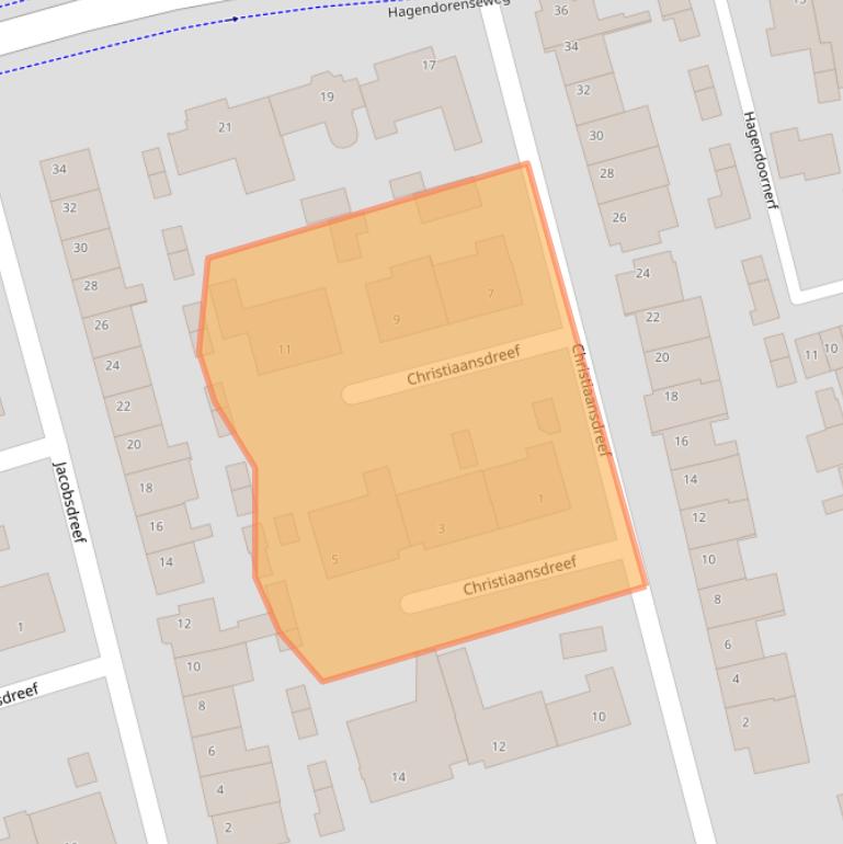 Kaart van postcodegebied 5503EJ.