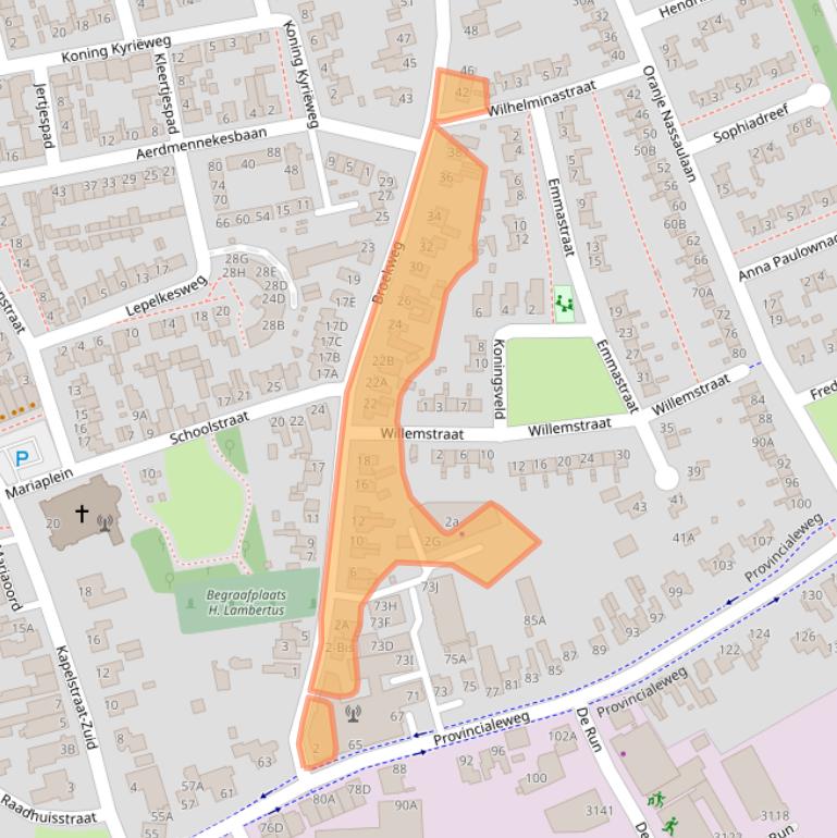 Kaart van postcodegebied 5503GE.