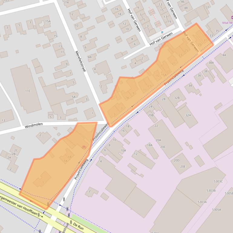 Kaart van postcodegebied 5503HA.