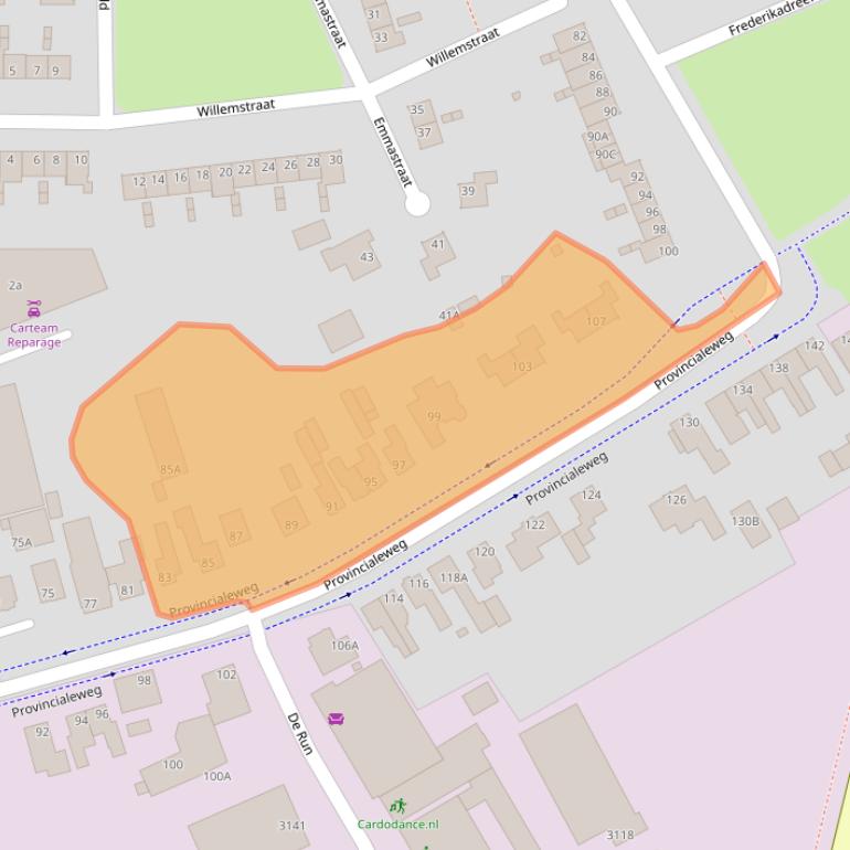 Kaart van postcodegebied 5503HC.