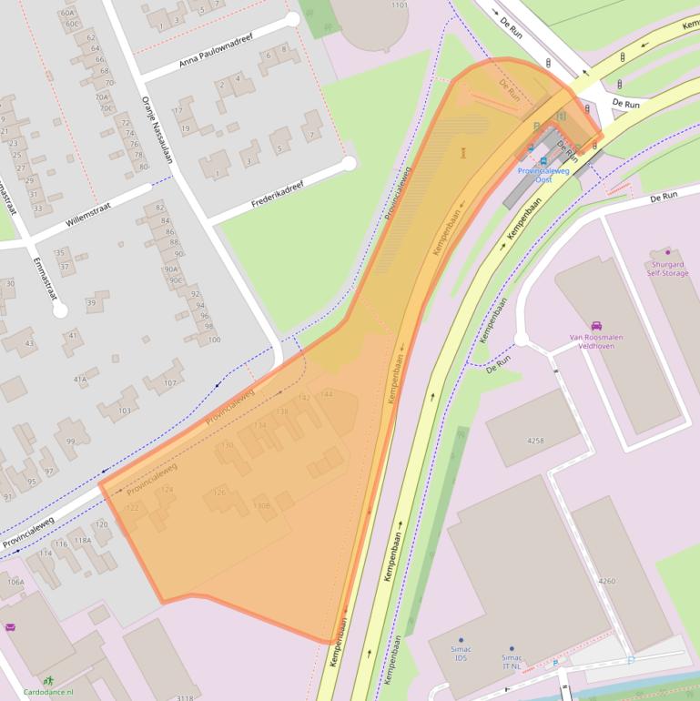 Kaart van postcodegebied 5503HK.