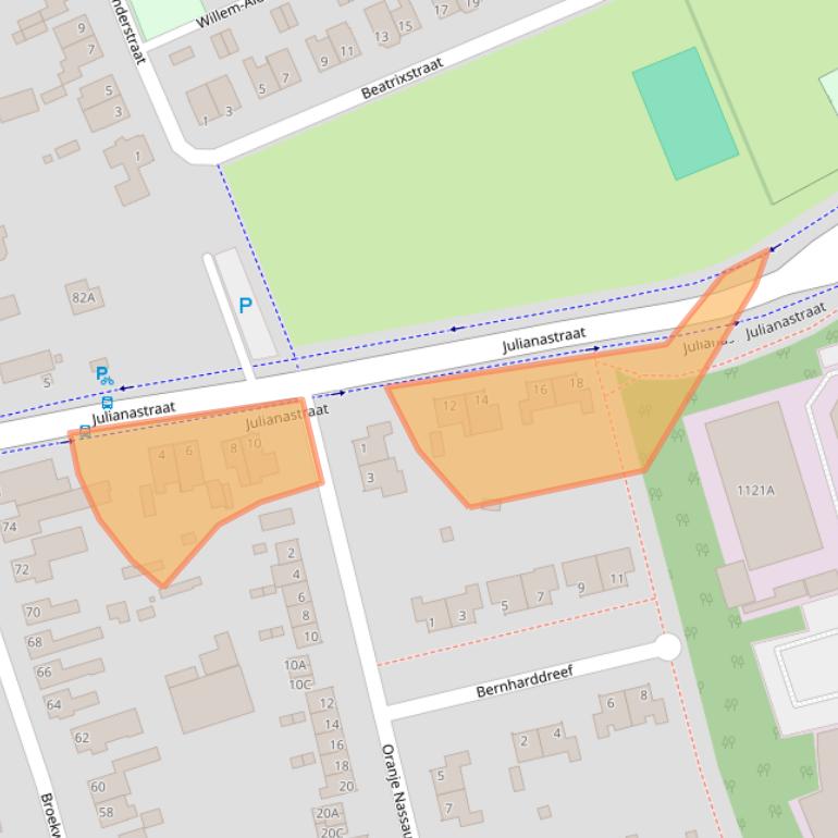 Kaart van postcodegebied 5503JA.