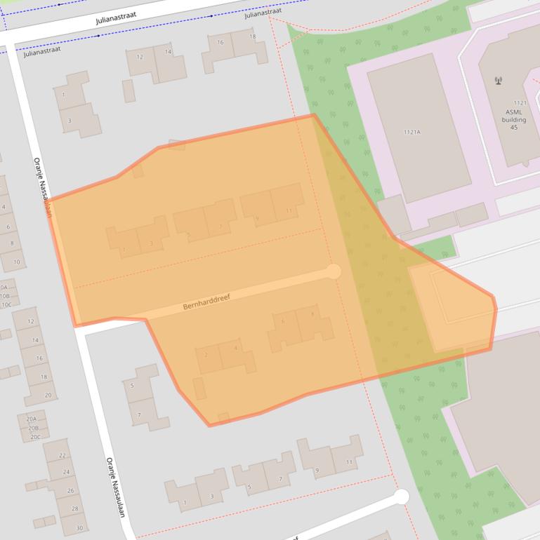 Kaart van postcodegebied 5503JP.