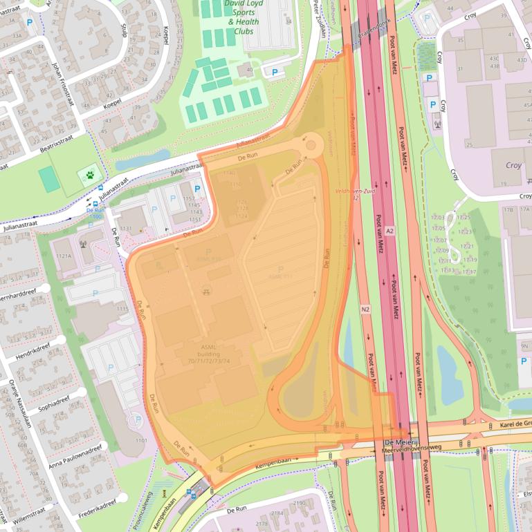 Kaart van postcodegebied 5503LA.
