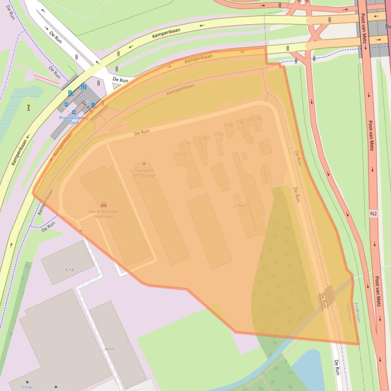 Kaart van postcodegebied 5503LE.