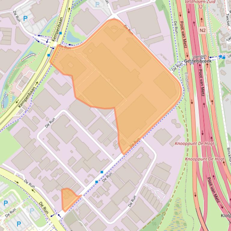 Kaart van postcodegebied 5503LM.