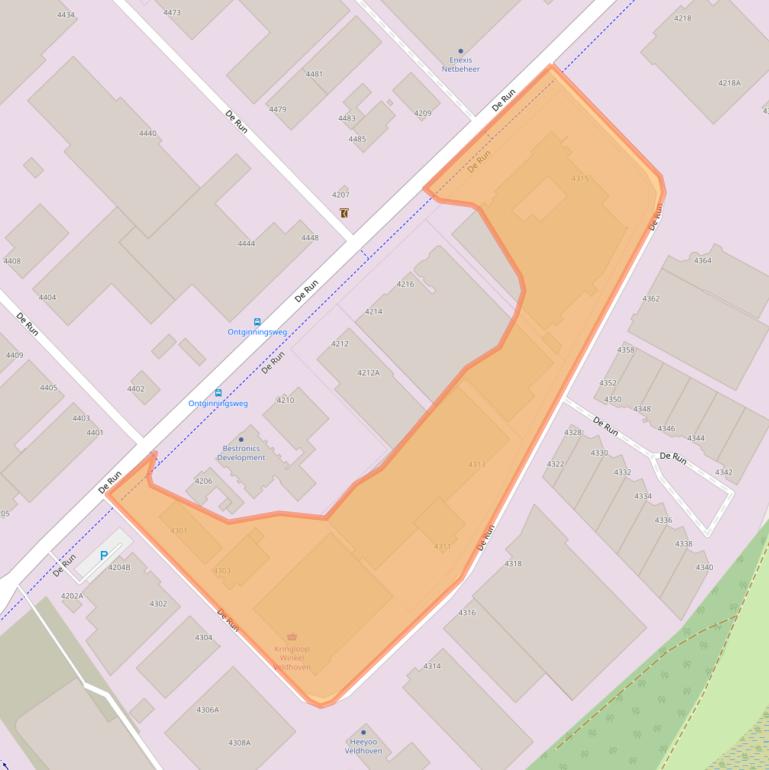 Kaart van postcodegebied 5503LP.