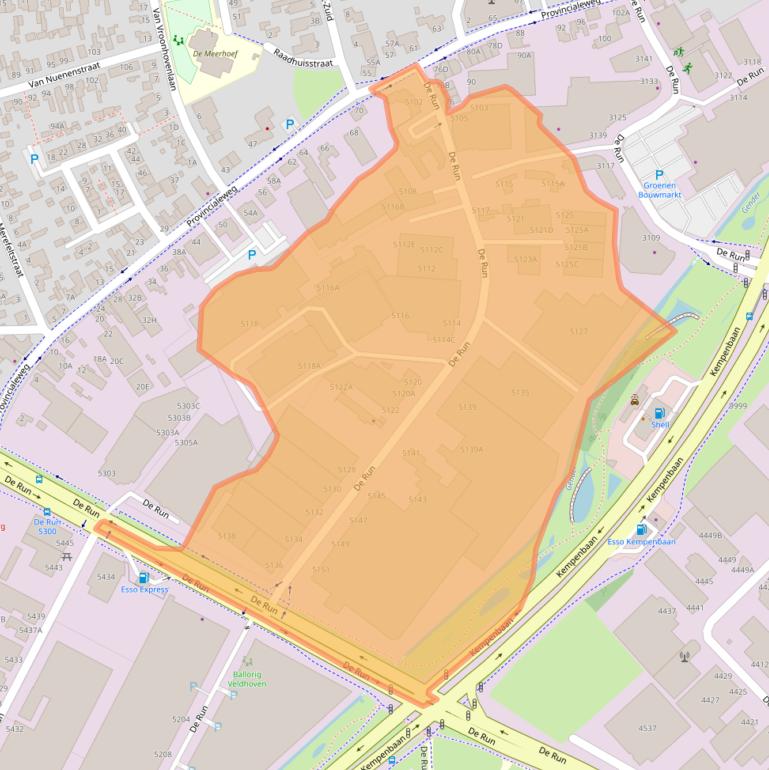 Kaart van postcodegebied 5503LV.