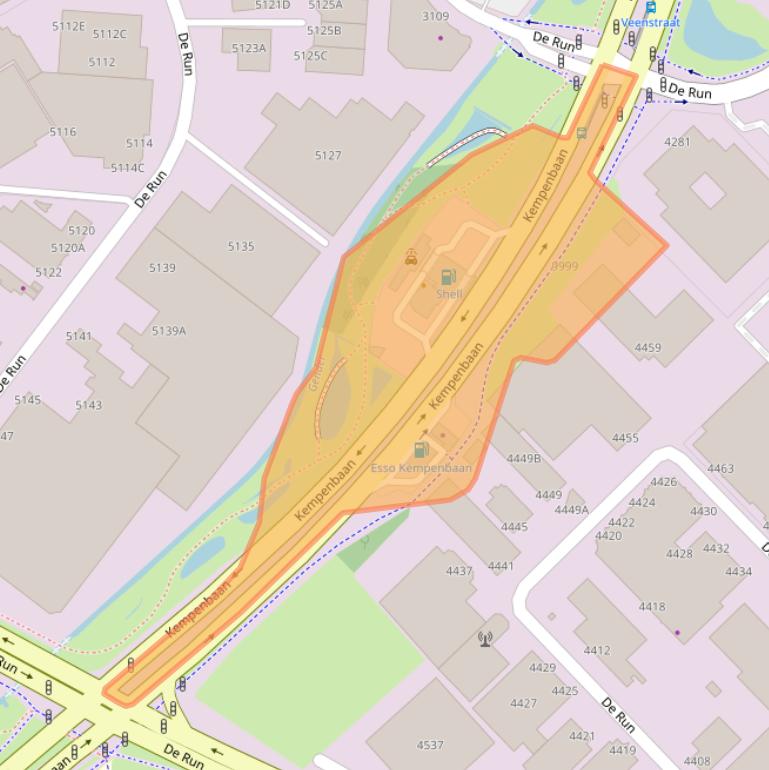 Kaart van postcodegebied 5503NG.