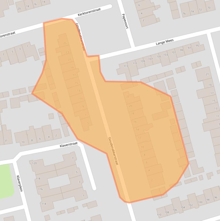 Kaart van postcodegebied 5503PK.