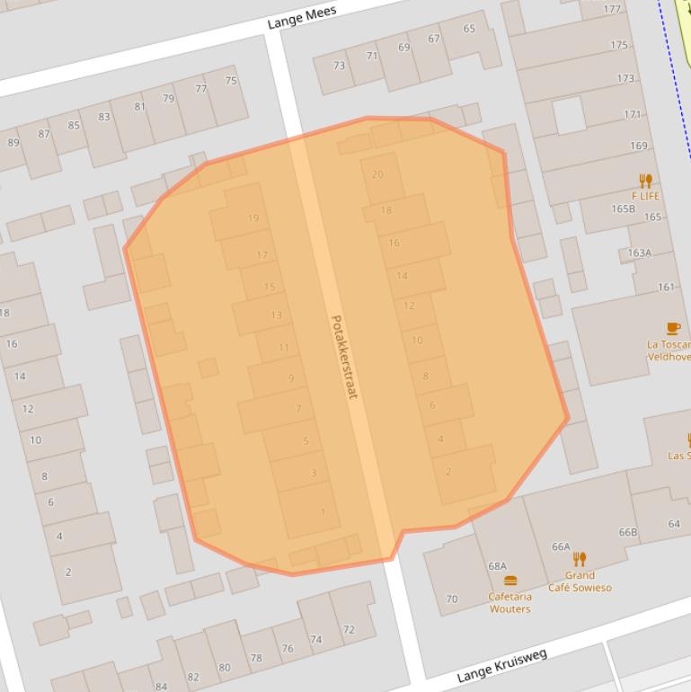 Kaart van postcodegebied 5503PW.