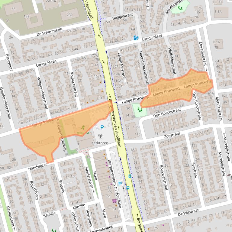 Kaart van postcodegebied 5503RA.