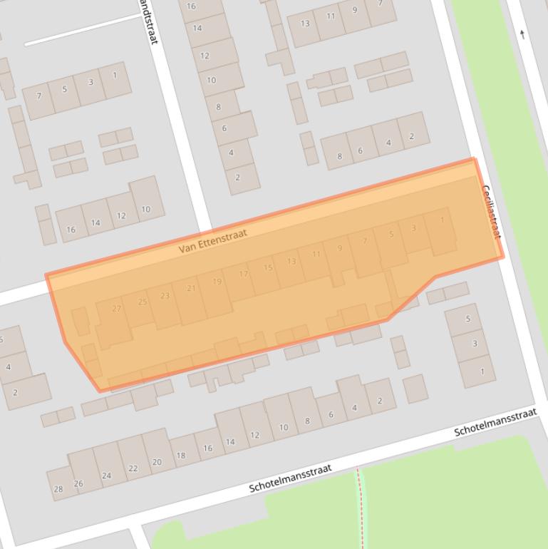 Kaart van postcodegebied 5503SP.