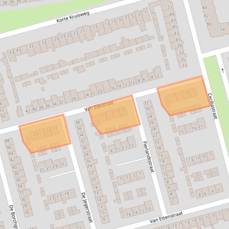 Kaart van postcodegebied 5503TC.
