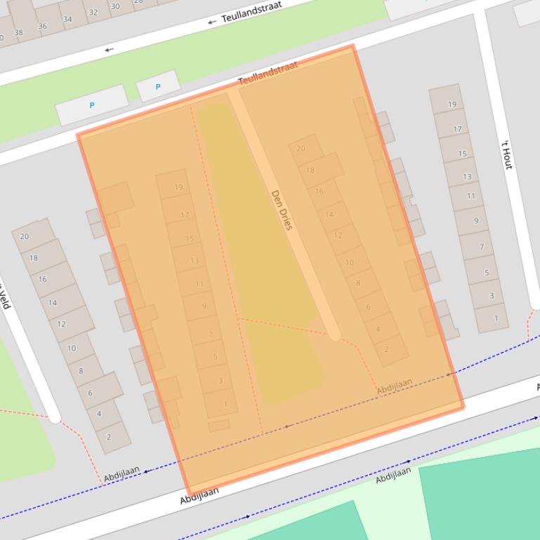 Kaart van postcodegebied 5503TL.
