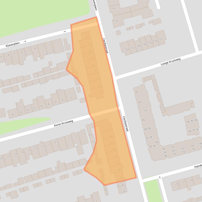 Kaart van postcodegebied 5503VB.