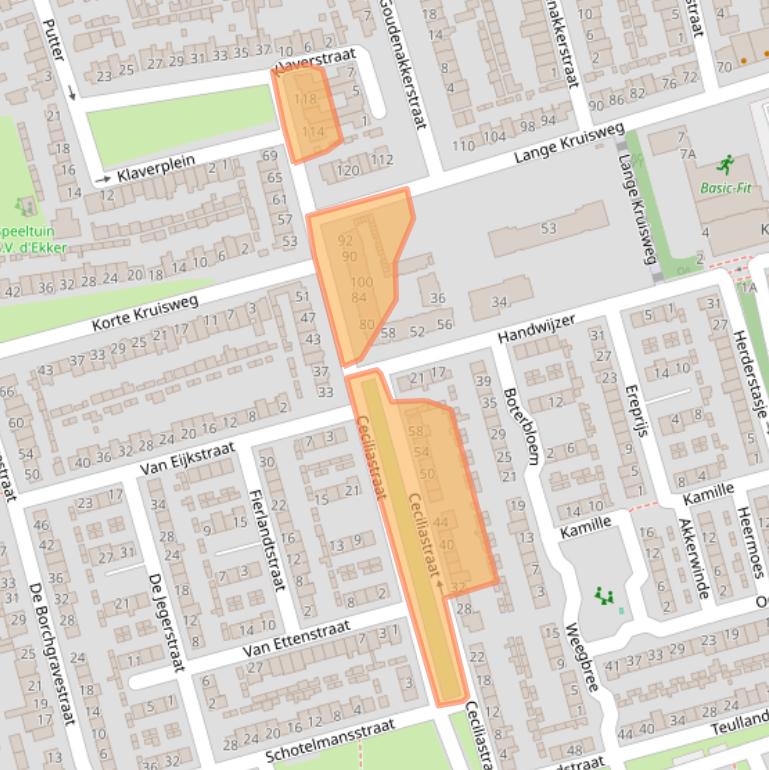 Kaart van postcodegebied 5503VD.