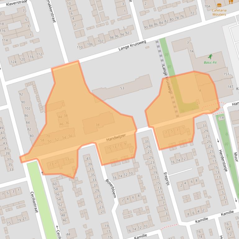 Kaart van postcodegebied 5503VE.