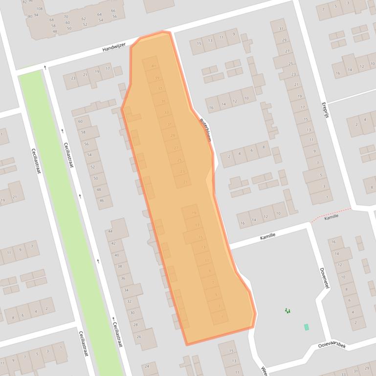 Kaart van postcodegebied 5503VG.