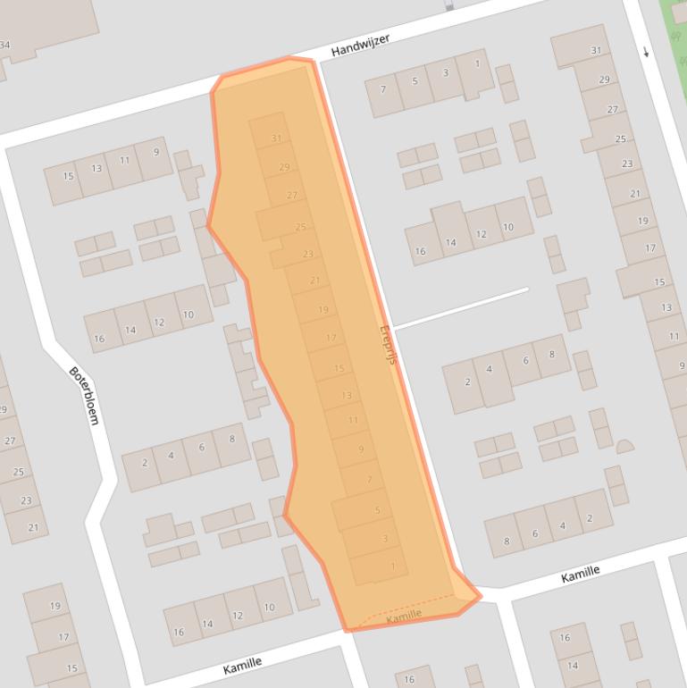 Kaart van postcodegebied 5503VJ.