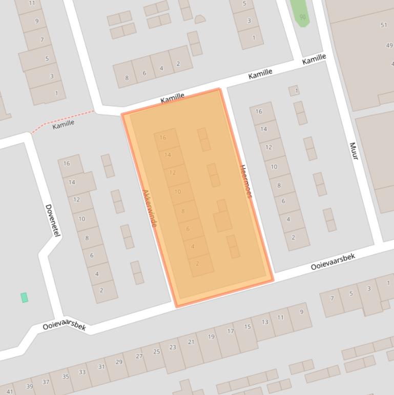 Kaart van postcodegebied 5503VR.