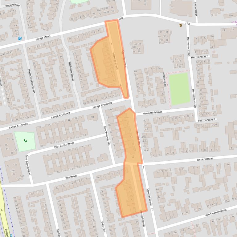 Kaart van postcodegebied 5503XG.