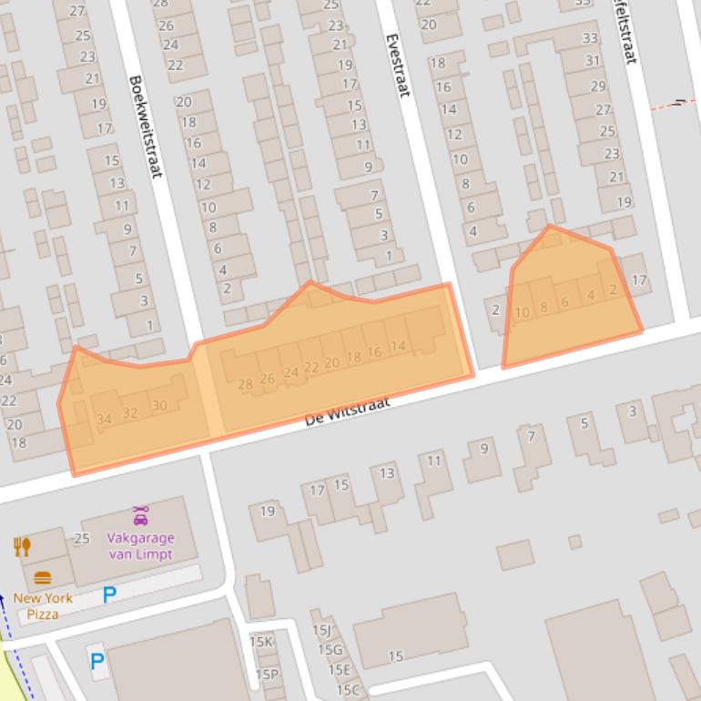Kaart van postcodegebied 5503XT.