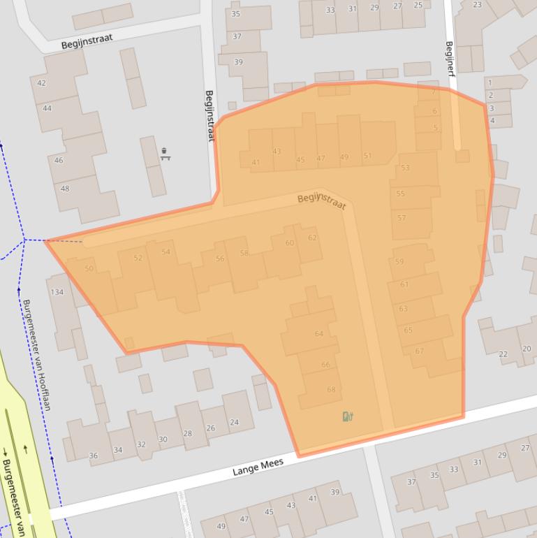 Kaart van postcodegebied 5503XZ.