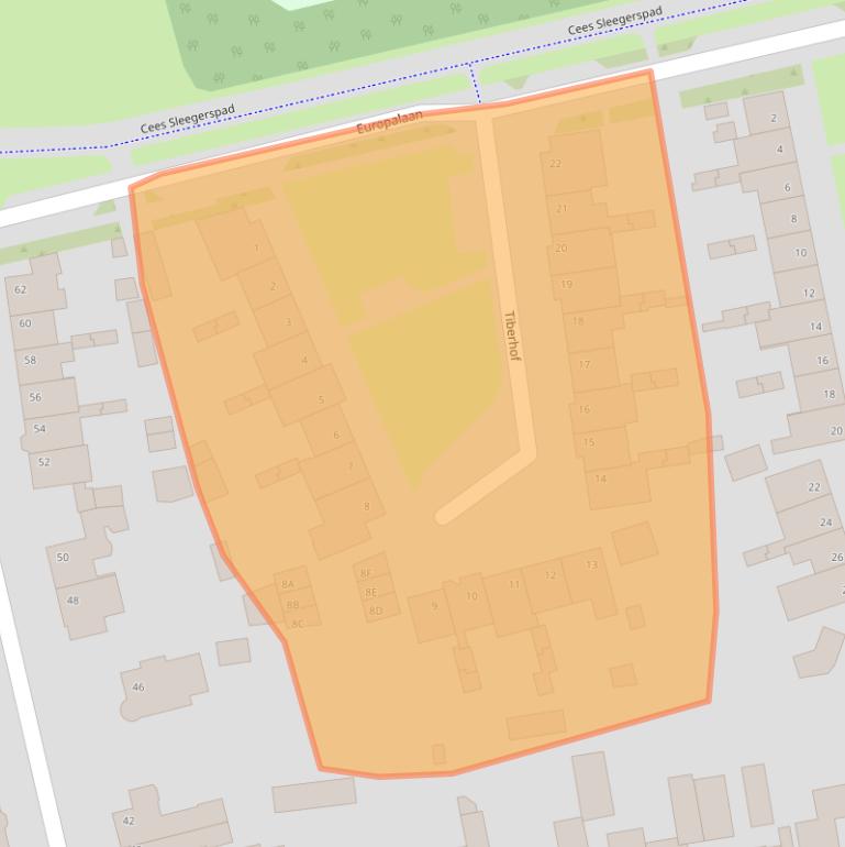 Kaart van postcodegebied 5504AG.