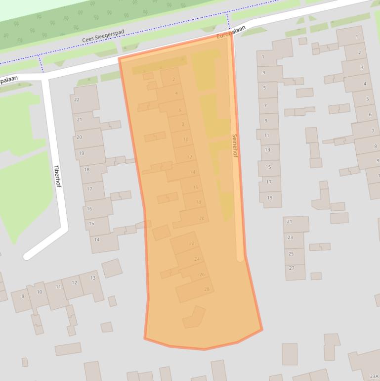 Kaart van postcodegebied 5504AJ.