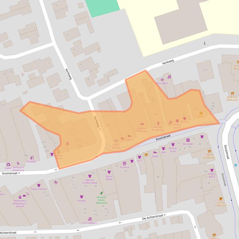 Kaart van postcodegebied 5504BC.