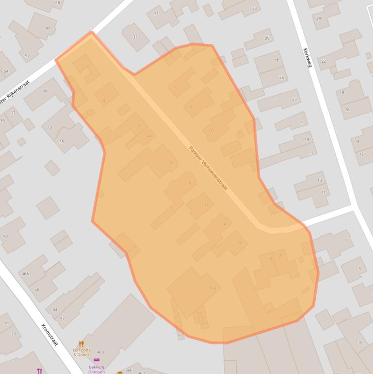 Kaart van postcodegebied 5504BK.