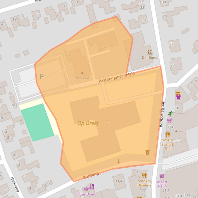 Kaart van postcodegebied 5504BS.