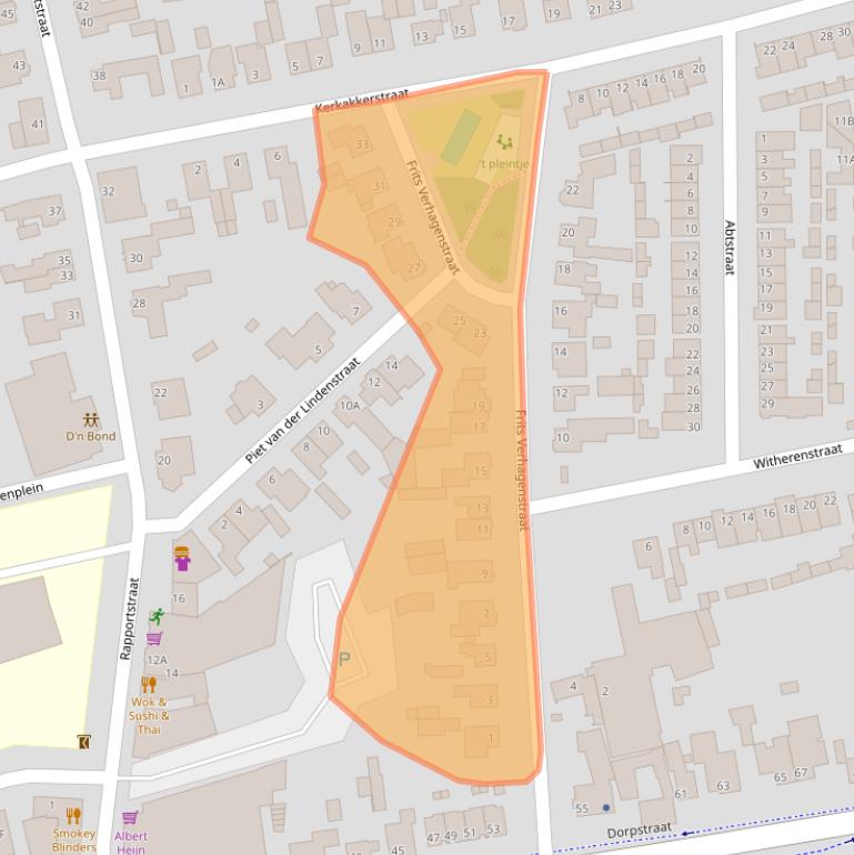 Kaart van postcodegebied 5504CB.
